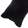 Hastings Home Body Pillow Cover, Soft Sherpa Pillowcase With Zipper, Fits Pillows Up To 51 Inches (Black) 455129SLY